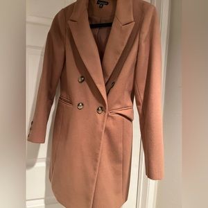 Topshop Tan/Peachy Size 4 Coat 🥰
